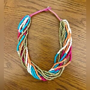 Scheels Twisted Beaded Multicoloed Necklacec